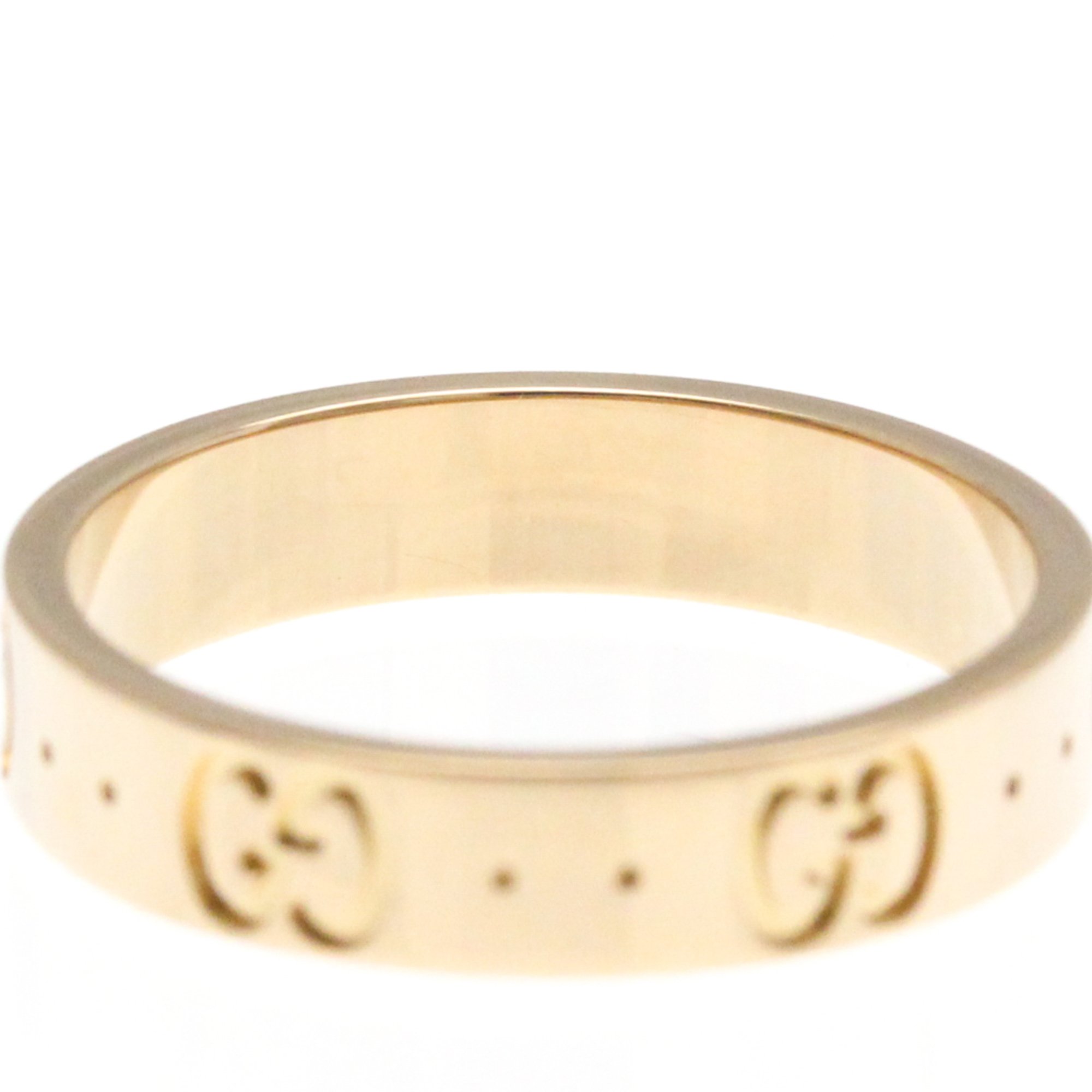 Gucci Icon Pink Gold (18K) Fashion No Stone Band Ring Pink Gold