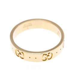 Gucci Icon Pink Gold (18K) Fashion No Stone Band Ring Pink Gold