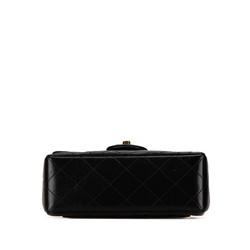 Chanel Matelasse Coco Mark Chain Shoulder Bag Black Lambskin Women's CHANEL