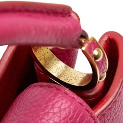 Louis Vuitton Capucines BB Handbag Shoulder Bag M90294 Pink Taurillon Leather Women's LOUIS VUITTON