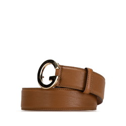 Gucci Belt 80.32 362732 Brown Leather Women's GUCCI