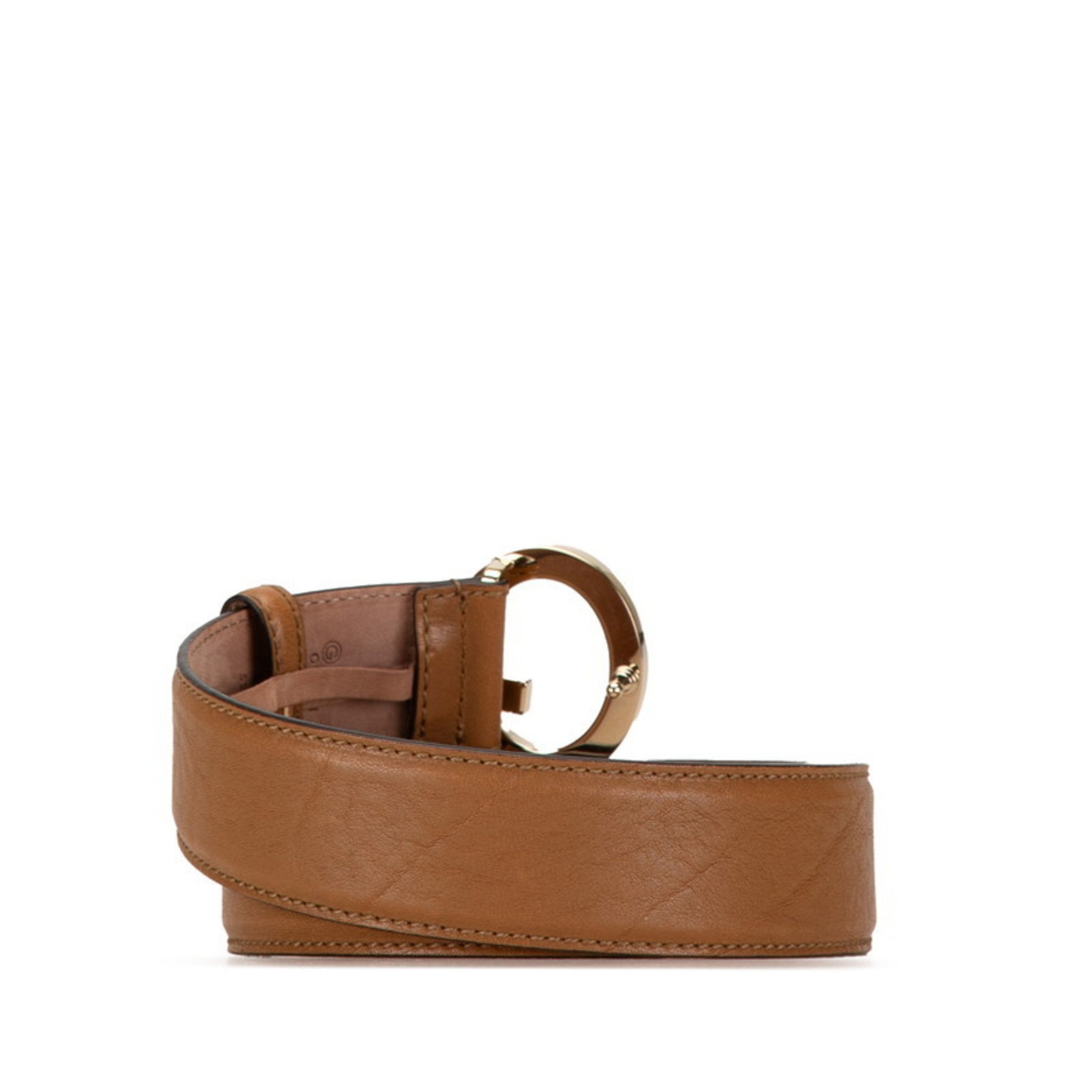 Gucci Belt 80.32 362732 Brown Leather Women's GUCCI