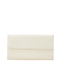 Louis Vuitton Epi Portefeuille Sarah Long Wallet M6516J Ivory White Leather Women's LOUIS VUITTON