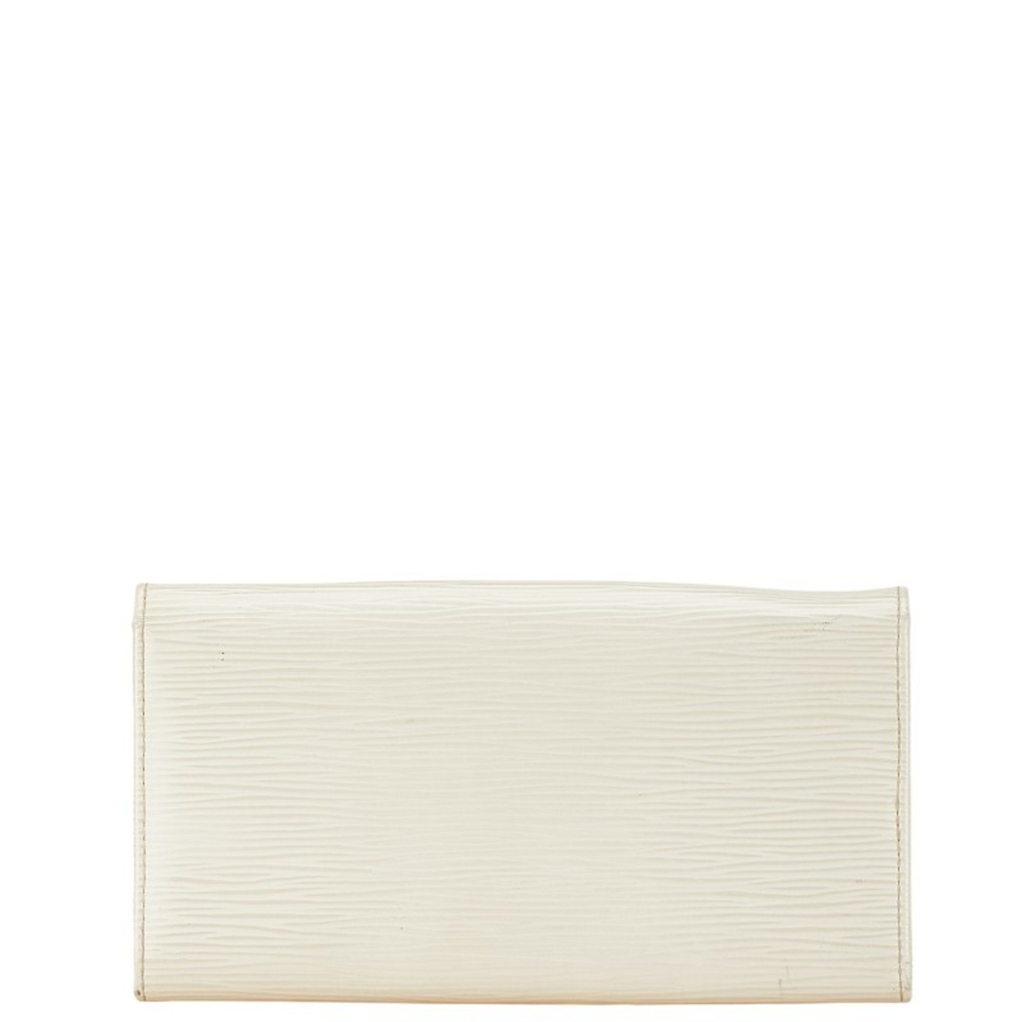 Louis Vuitton Epi Portefeuille Sarah Long Wallet M6516J Ivory White Leather Women's LOUIS VUITTON