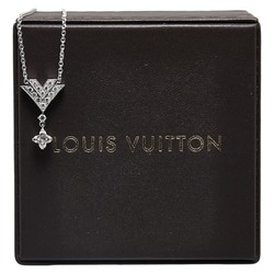 Louis Vuitton Pendant Act V Necklace J292817 Silver K18WG White Gold Women's LOUIS VUITTON