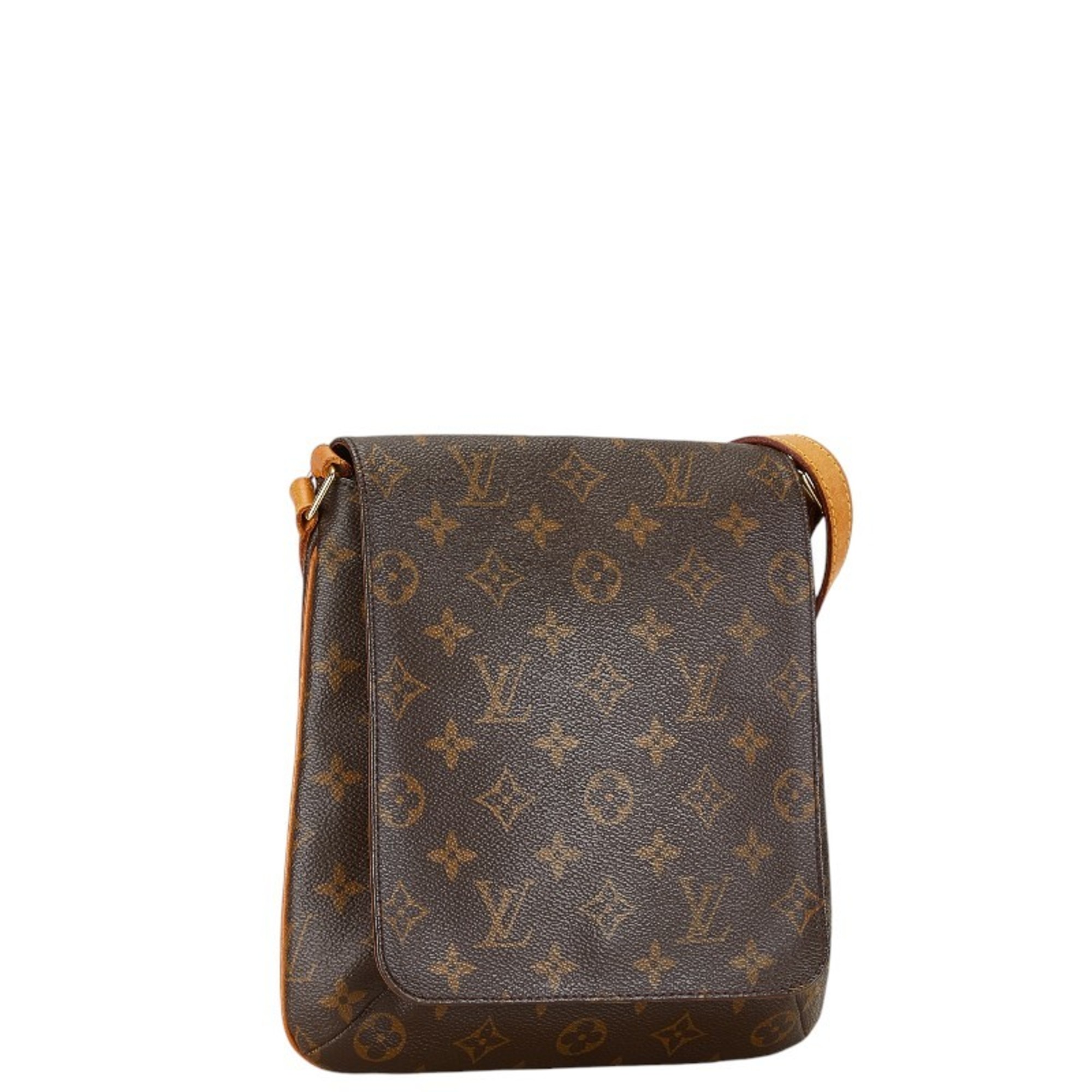 Louis Vuitton Monogram Musette Salsa Short Shoulder Bag M51258 Brown PVC Leather Women's LOUIS VUITTON