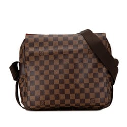 Louis Vuitton Damier Naviglio Shoulder Bag N45255 Brown PVC Leather Women's LOUIS VUITTON