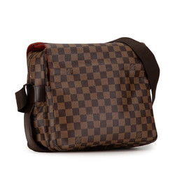 Louis Vuitton Damier Naviglio Shoulder Bag N45255 Brown PVC Leather Women's LOUIS VUITTON