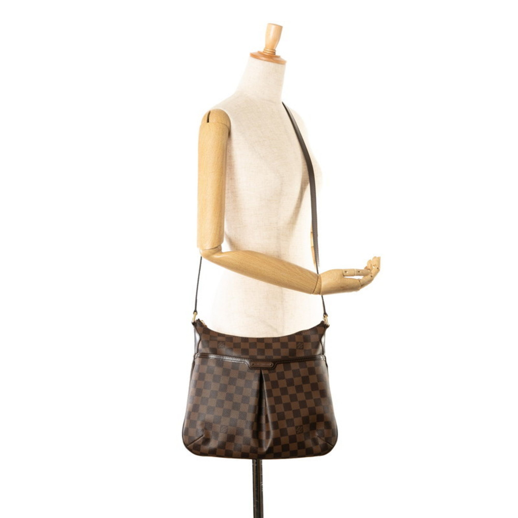 Louis Vuitton Damier Bloomsbury PM Shoulder Bag N42251 Brown PVC Leather Women's LOUIS VUITTON