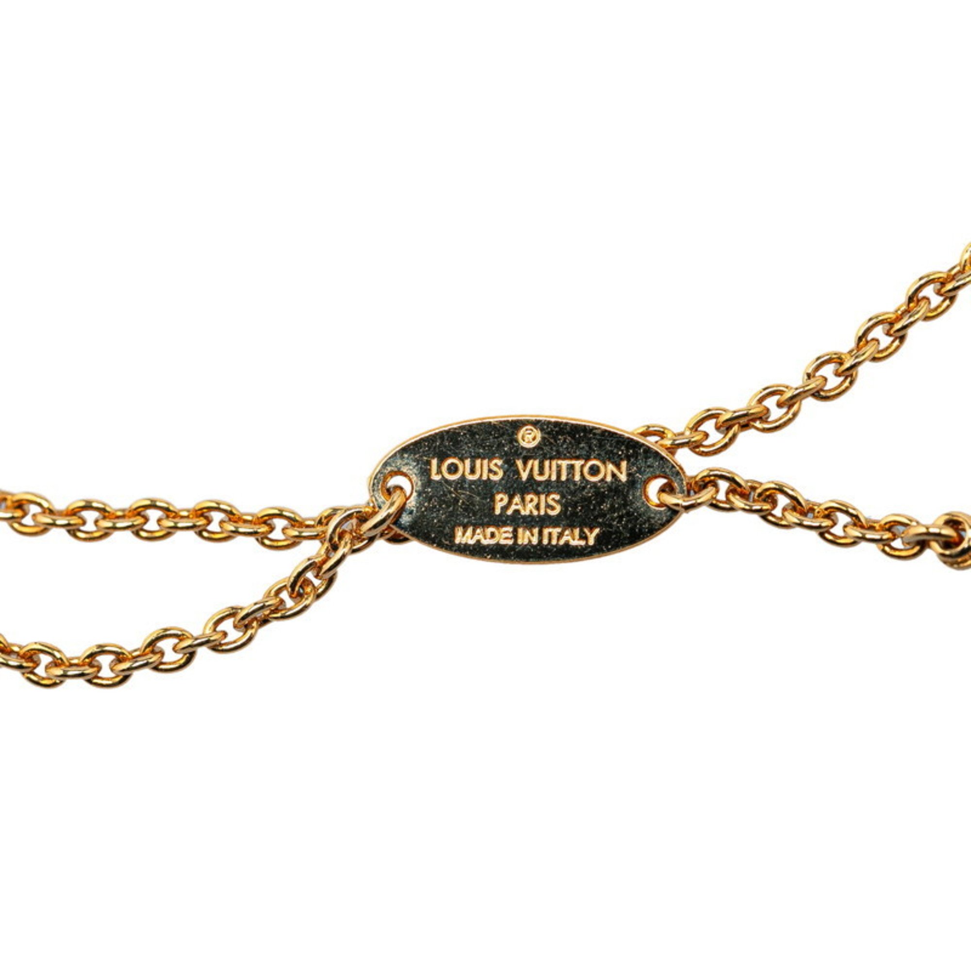 Louis Vuitton LOVE & ME H Bracelet M67165 Gold Plated Women's LOUIS VUITTON