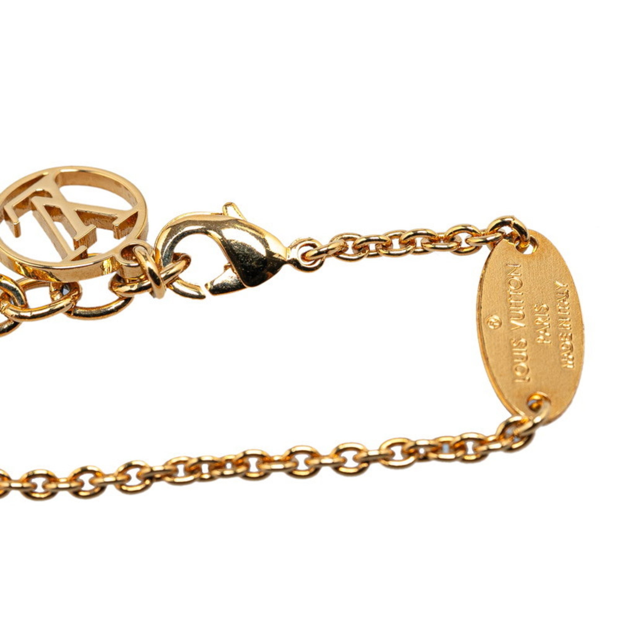 Louis Vuitton LOVE & ME H Bracelet M67165 Gold Plated Women's LOUIS VUITTON