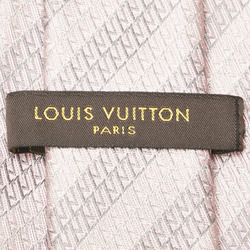 Louis Vuitton tie pink grey silk men's LOUIS VUITTON