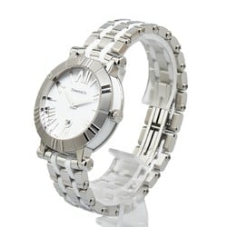 Tiffany Atlas Watch Z1300.11.11 A20A00A Quartz White Dial Stainless Steel Men's TIFFANY&Co.