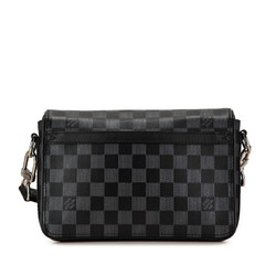 Louis Vuitton Damier Infini Studio Shoulder Bag N50007 Black PVC Leather Men's LOUIS VUITTON