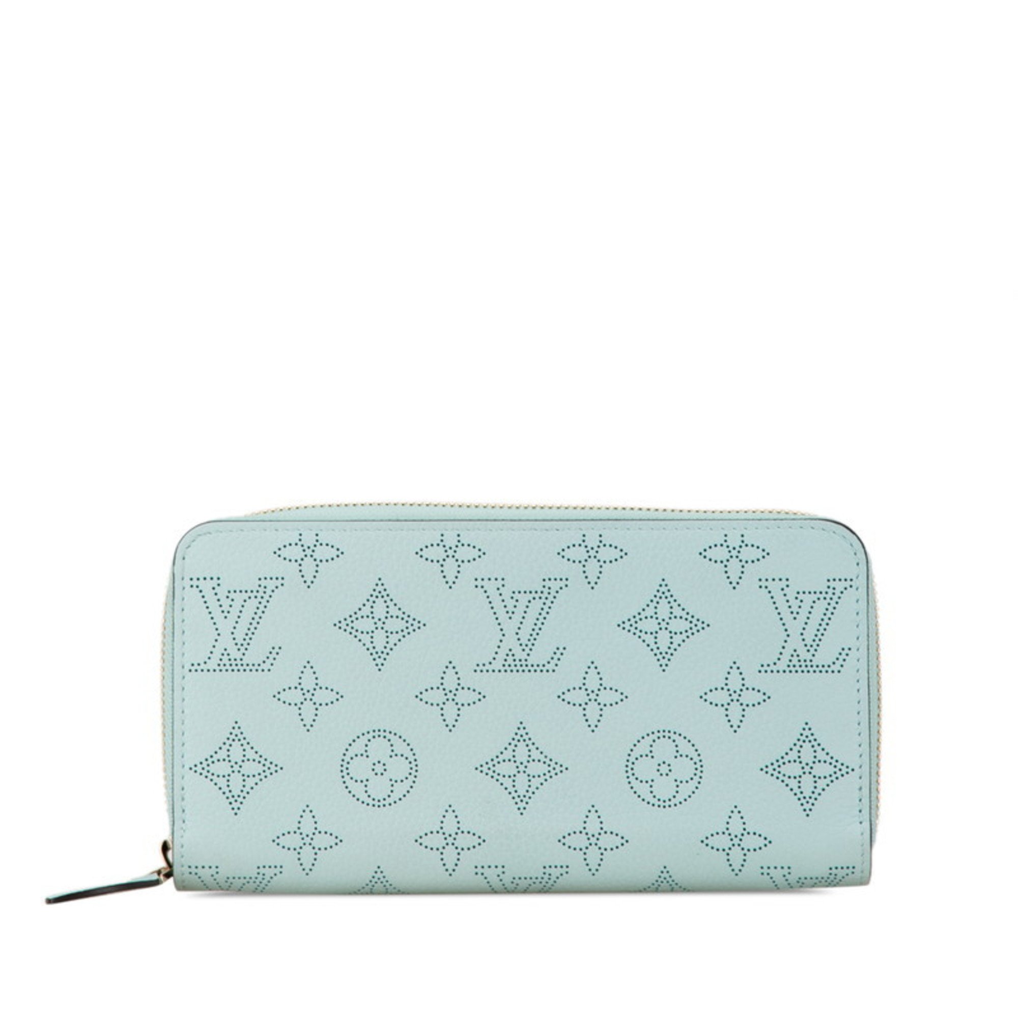 Louis Vuitton Monogram Mahina Zippy Wallet Long M69032 Vert Lagoon Leather Women's LOUIS VUITTON