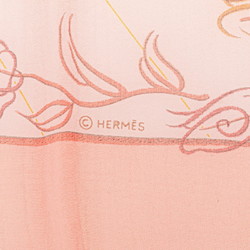 Hermes Carre 90 EFFLUVES Fragrance Silk Muslin Scarf Muffler Pink Women's HERMES