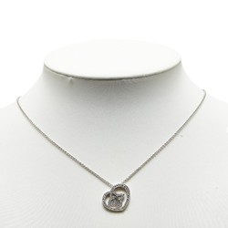 Louis Vuitton Pendant Cool PM Diamond Necklace Q93214 Silver K18WG White Gold Women's LOUIS VUITTON