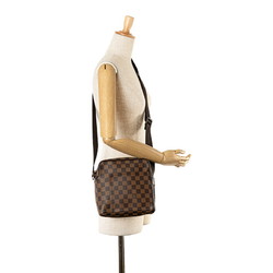 Louis Vuitton Damier Olaf PM Shoulder Bag N41442 Brown PVC Leather Women's LOUIS VUITTON