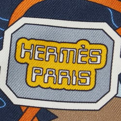 Hermes Twilly Odyssey Scarf Muffler Navy Multicolor Silk Women's HERMES