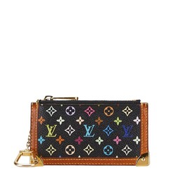 Louis Vuitton Monogram Multicolor Pochette Cle Coin Case M92654 Noir Black PVC Leather Women's LOUIS VUITTON