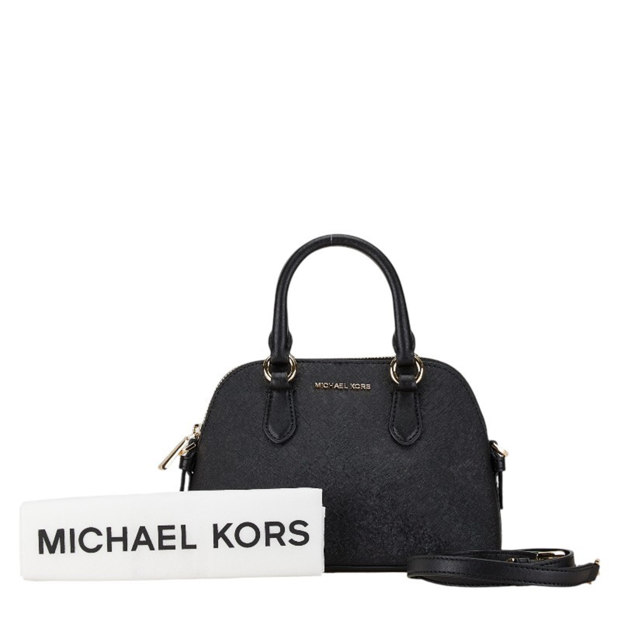 Michael Kors Veronica Extra Small Handbag Shoulder Bag 32S3G6VC0L Black PVC Leather Women's