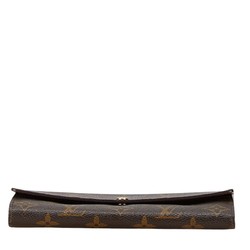 Louis Vuitton Monogram Portefeuille Sarah Long Wallet M61734 Brown PVC Leather Women's LOUIS VUITTON