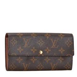 Louis Vuitton Monogram Portefeuille Sarah Long Wallet M61734 Brown PVC Leather Women's LOUIS VUITTON