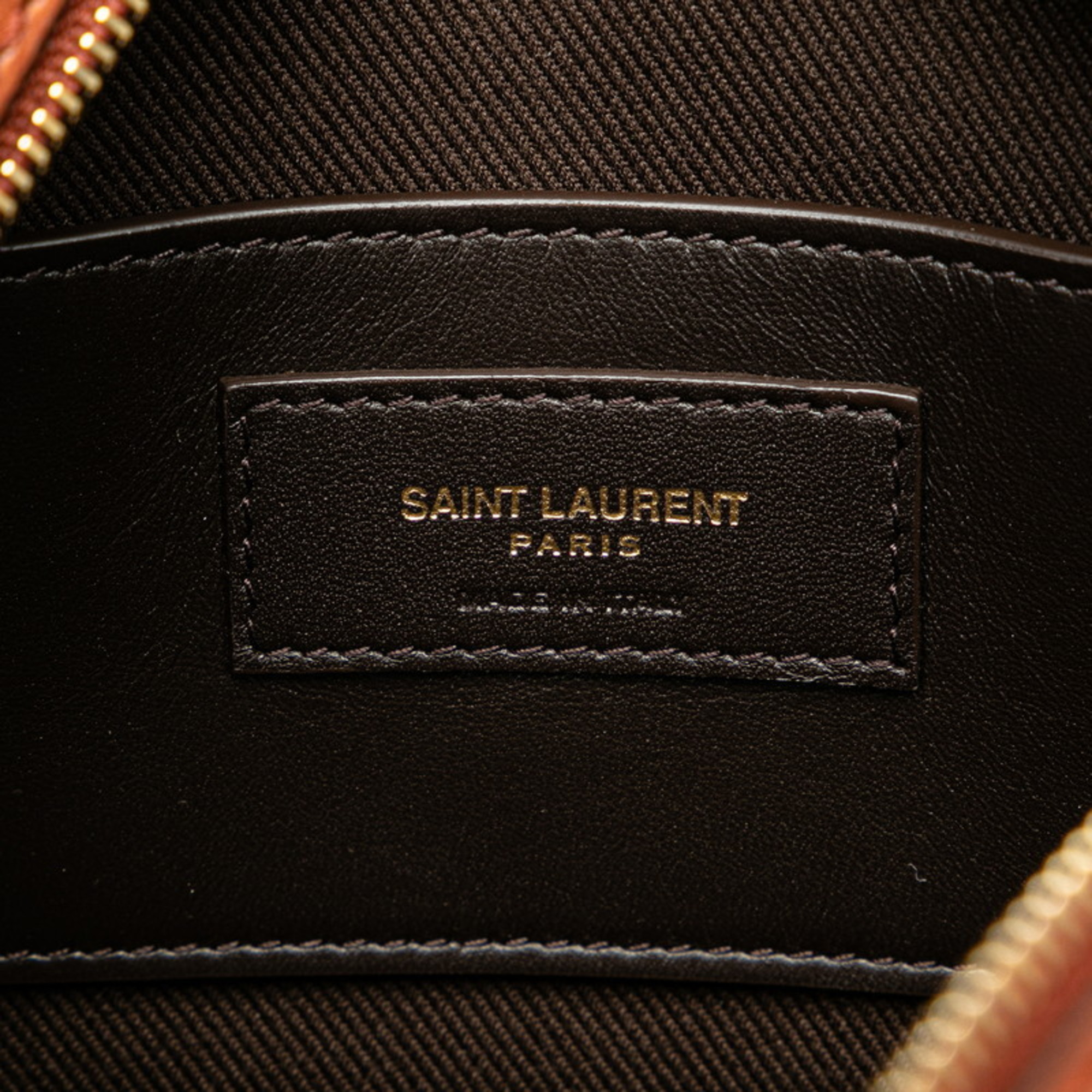 Saint Laurent Le Monogram Cool Bag Shoulder 675260 Brown PVC Leather Women's SAINT LAURENT