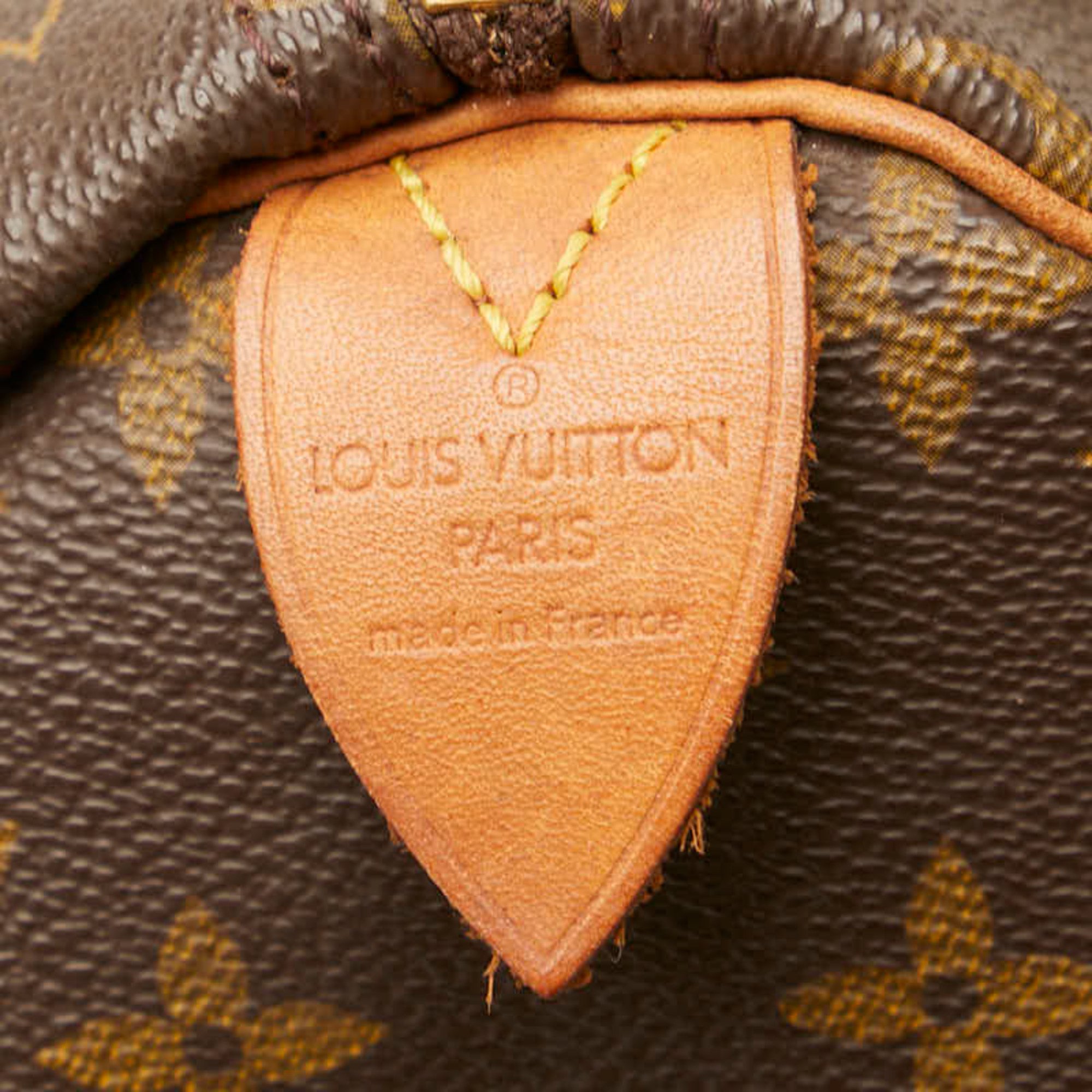 Louis Vuitton Monogram Speedy 30 Handbag M41526 Brown PVC Leather Women's LOUIS VUITTON