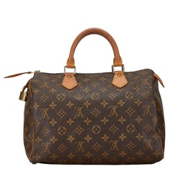 Louis Vuitton Monogram Speedy 30 Handbag M41526 Brown PVC Leather Women's LOUIS VUITTON