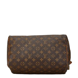 Louis Vuitton Monogram Speedy 30 Handbag M41526 Brown PVC Leather Women's LOUIS VUITTON