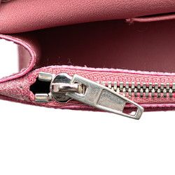 Balenciaga Hourglass XS Chain Wallet Shoulder Bag Pink Leather Women's BALENCIAGA