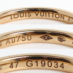 LOUIS VUITTON Louis Vuitton K18PG Pink Gold Alliance Eternity Ring Q9L95A Diamond Size 7 47 1.6g Women's