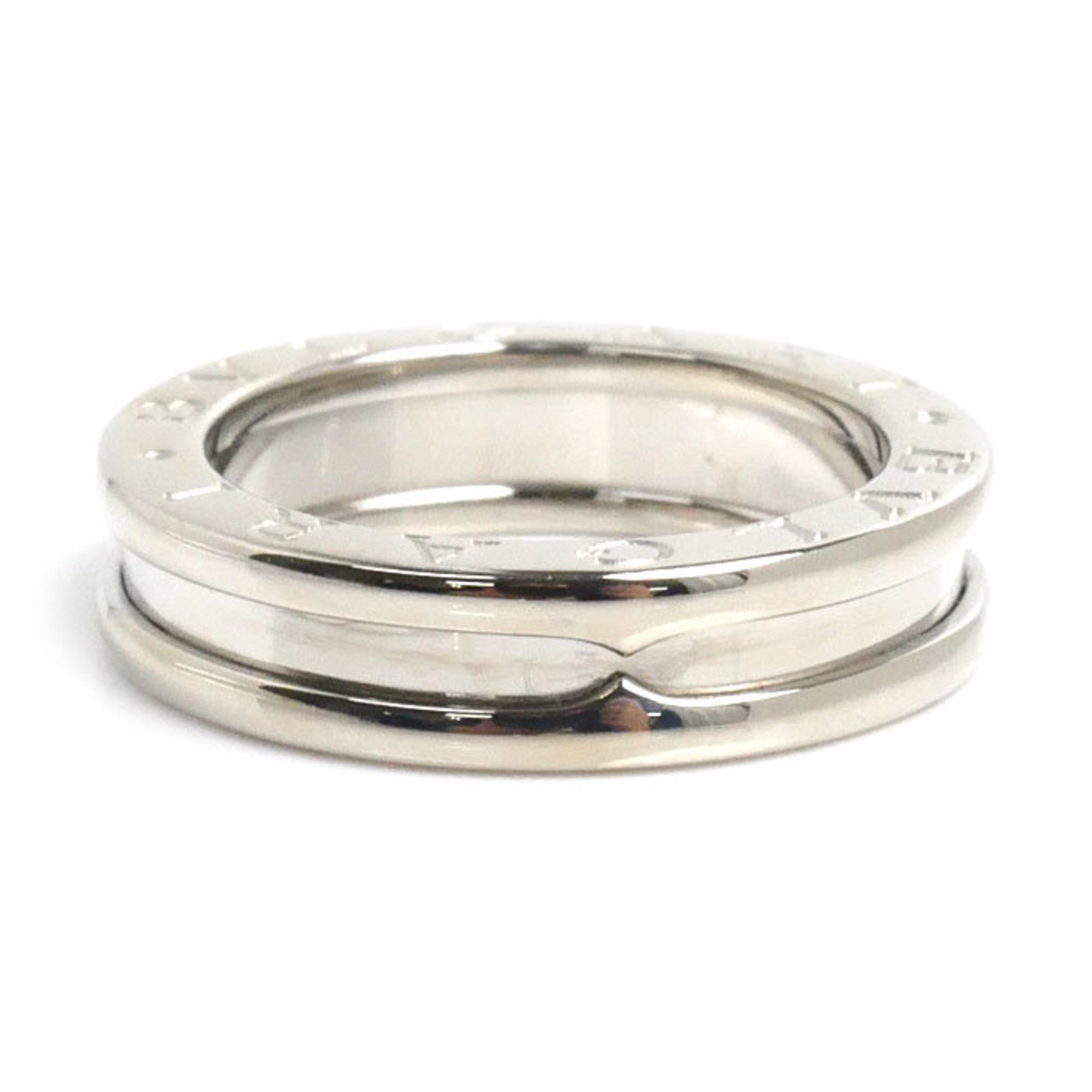 BVLGARI Bulgari K18WG White Gold B-ZERO1 B-Zero One 1 Band Ring 336018 Size 8 48 6.1g Women's