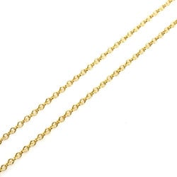 TIFFANY&Co. Tiffany K18YG Yellow Gold Signature Necklace Diamond 4.6g 41.5cm Women's