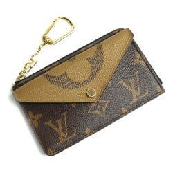 LOUIS VUITTON Louis Vuitton Card Case Porto Carte Recto Verso Coin Monogram & Reverse Brown M81303 IC Women's