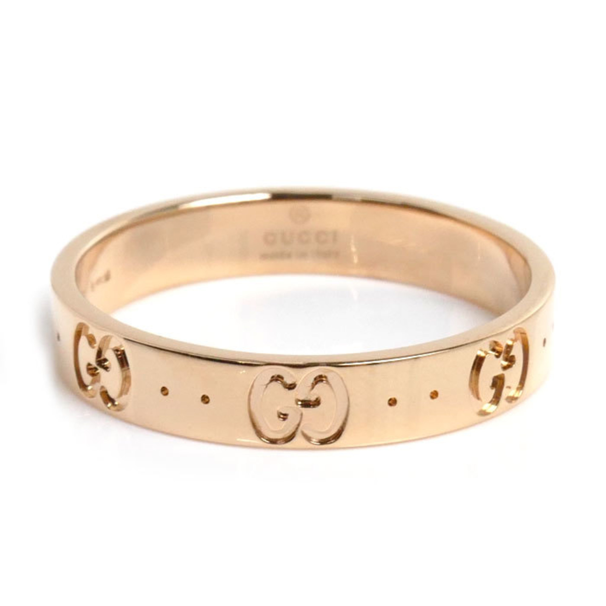 GUCCI Gucci K18PG Pink Gold Icon Ring 152045 J8500 5702 Size 20.5 4.2g Men's