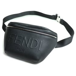 FENDI Shadow Diagonal Belt Bag Waist Black 7VA562 AMAC F0GXN Men's