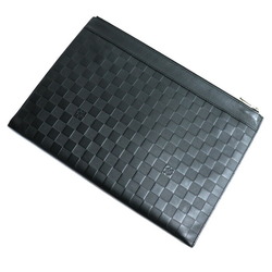 LOUIS VUITTON Louis Vuitton Pochette Discovery Clutch Bag Damier Infini Black N60112 Men's