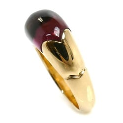 BVLGARI Bulgari K18YG Yellow Gold Chertaura Ring Pink Tourmaline Size 10 7.7g Women's