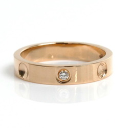 LOUIS VUITTON Louis Vuitton K18PG Pink Gold Petite Bourg Empreinte 1P Diamond Ring Size 10 3.5g Women's