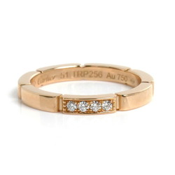 CARTIER Cartier K18PG Pink Gold Maillon Panthere 4PD Ring B4080551 Diamond Size 10.5 51 3.8g Women's