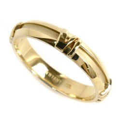 TIFFANY&Co. Tiffany K18YG Yellow Gold Atlas Ring, Size 22, 5.5g, Men's