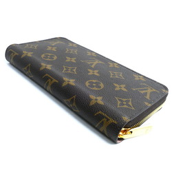 LOUIS VUITTON Louis Vuitton Zippy Wallet Long Round Monogram Rose Ballerine M41894 Women's