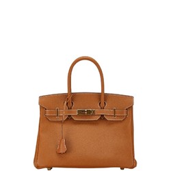 Hermes Birkin 30 Handbag Gold Brown Epsom Leather Women's HERMES