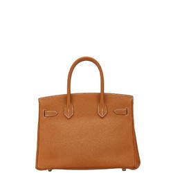 Hermes Birkin 30 Handbag Gold Brown Epsom Leather Women's HERMES