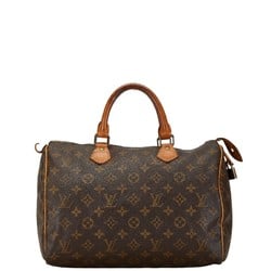 Louis Vuitton Monogram Speedy 30 Handbag Shoulder Bag 2WAY M41526 Brown PVC Leather Women's LOUIS VUITTON