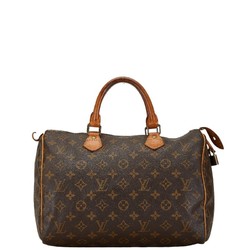 Louis Vuitton Monogram Speedy 30 Handbag Shoulder Bag 2WAY M41526 Brown PVC Leather Women's LOUIS VUITTON