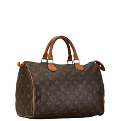 Louis Vuitton Monogram Speedy 30 Handbag Shoulder Bag 2WAY M41526 Brown PVC Leather Women's LOUIS VUITTON