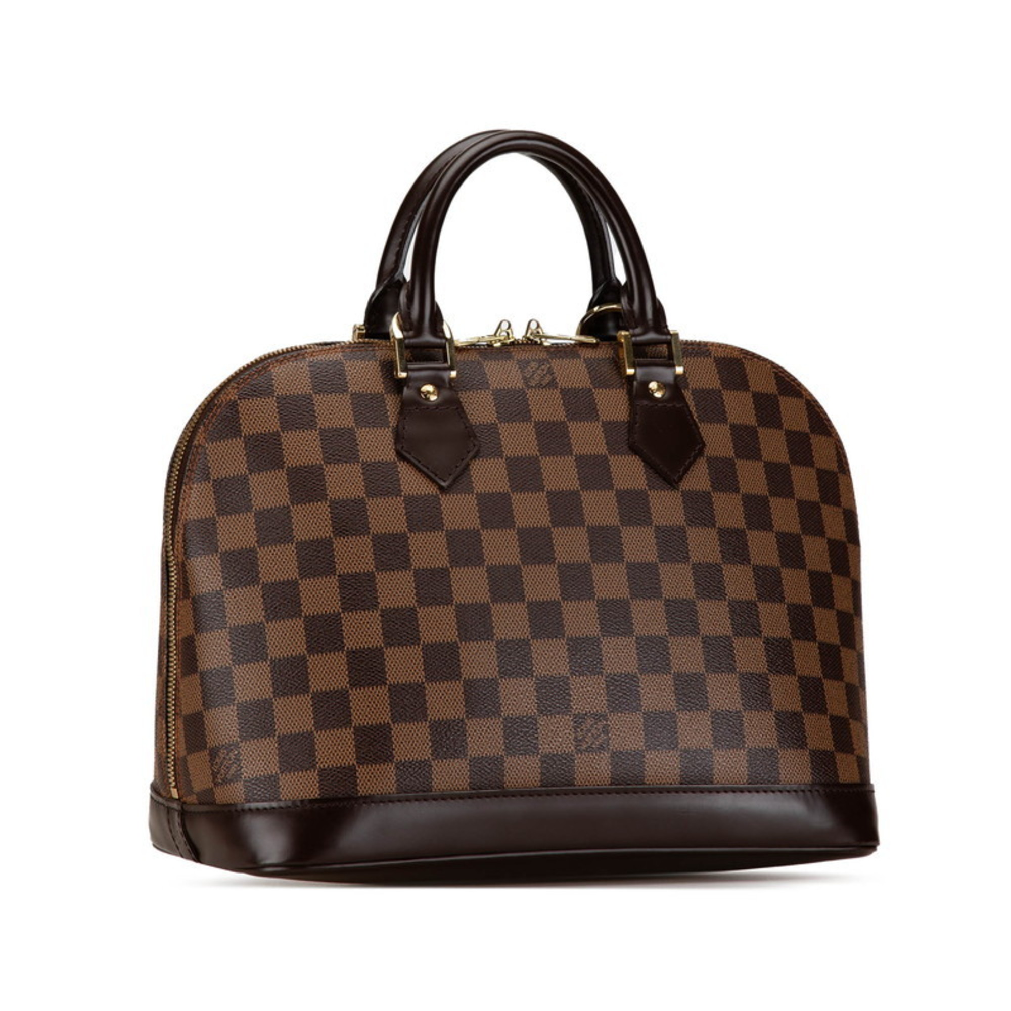 Louis Vuitton Damier Alma Handbag N51131 Brown PVC Leather Women's LOUIS VUITTON